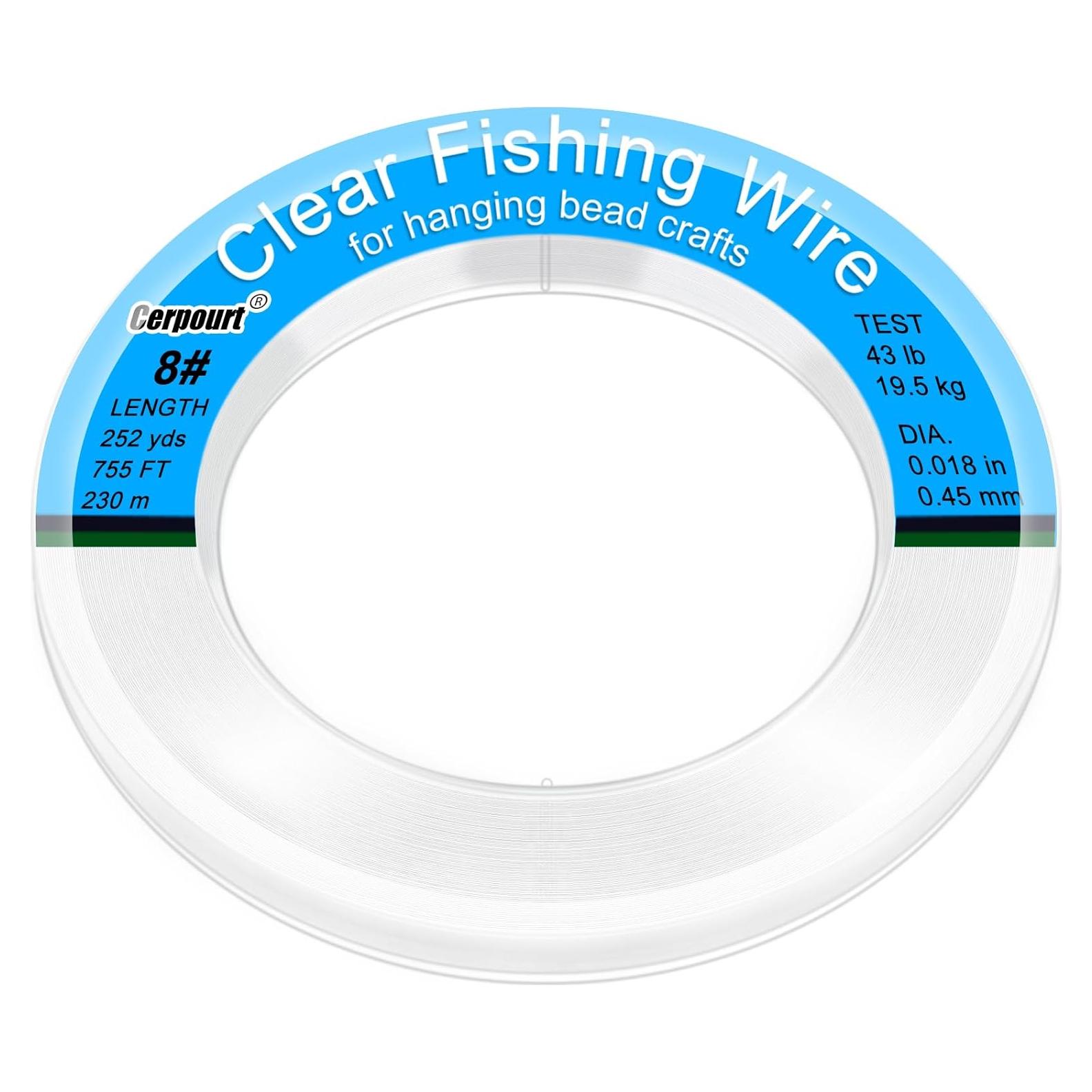 Hilo de Pesca Transparente Cerpourt 230m 43lbs Monofilamento