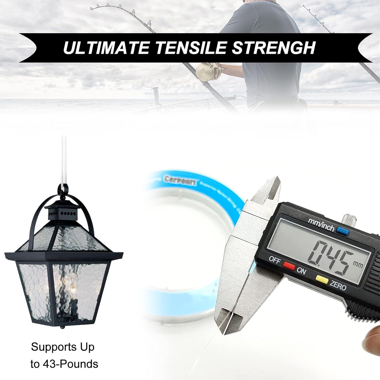 Hilo de Pesca Transparente Cerpourt 230m 43lbs Monofilamento