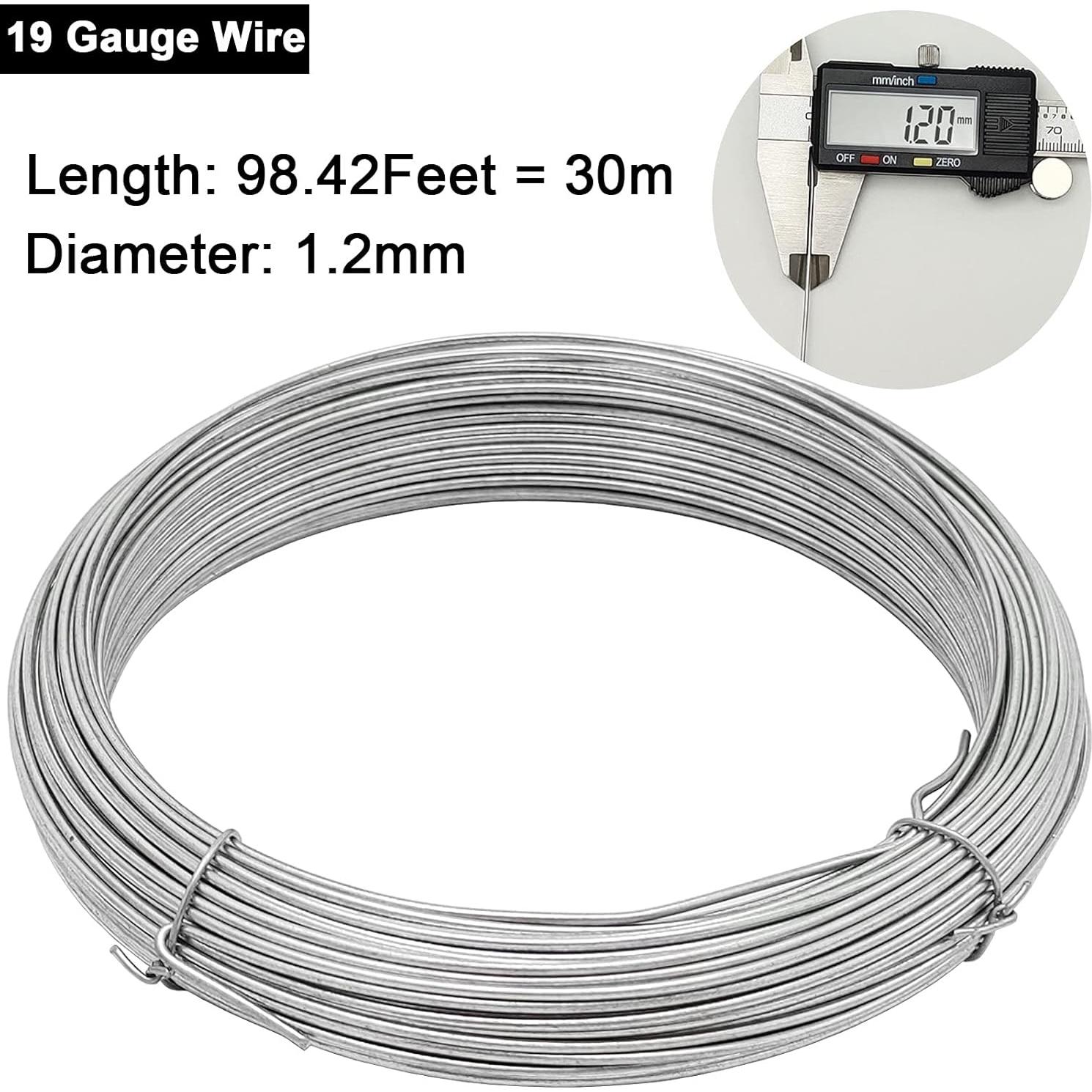 Alambre Sólido Galvanizado Cerpourt 19 Gauge 30m 1.2mm