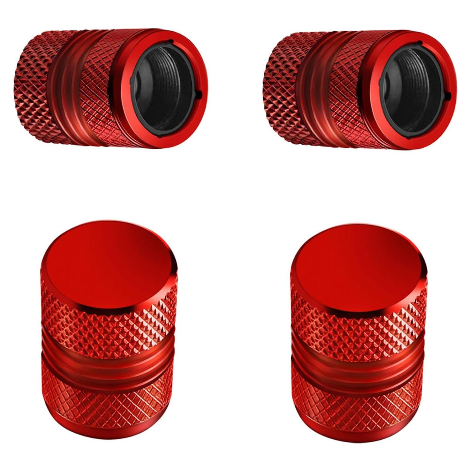 Tapas de Válvula de Neumático AQUAOK - Paquete de 4 Anticorrosión