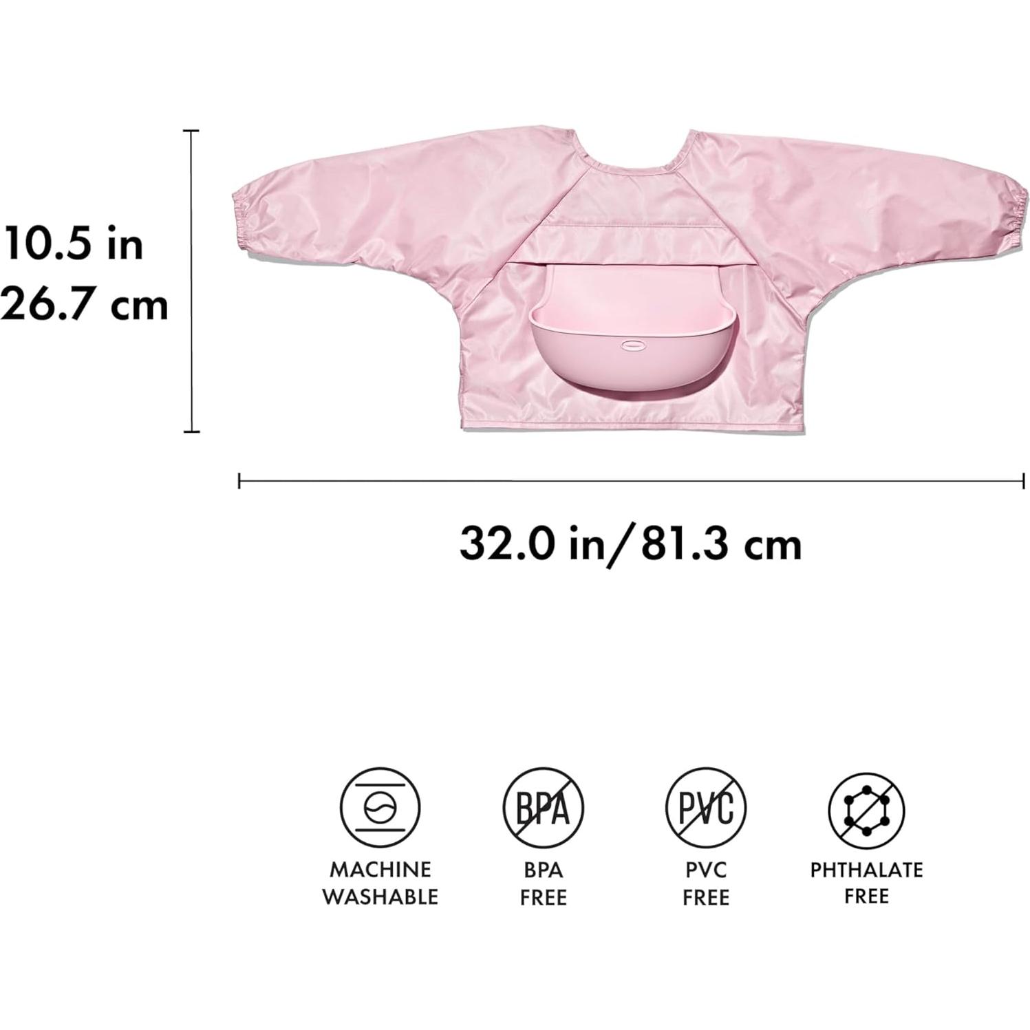 Babero enrollable con mangas OXO Tot - Floración - 9 a 24 meses