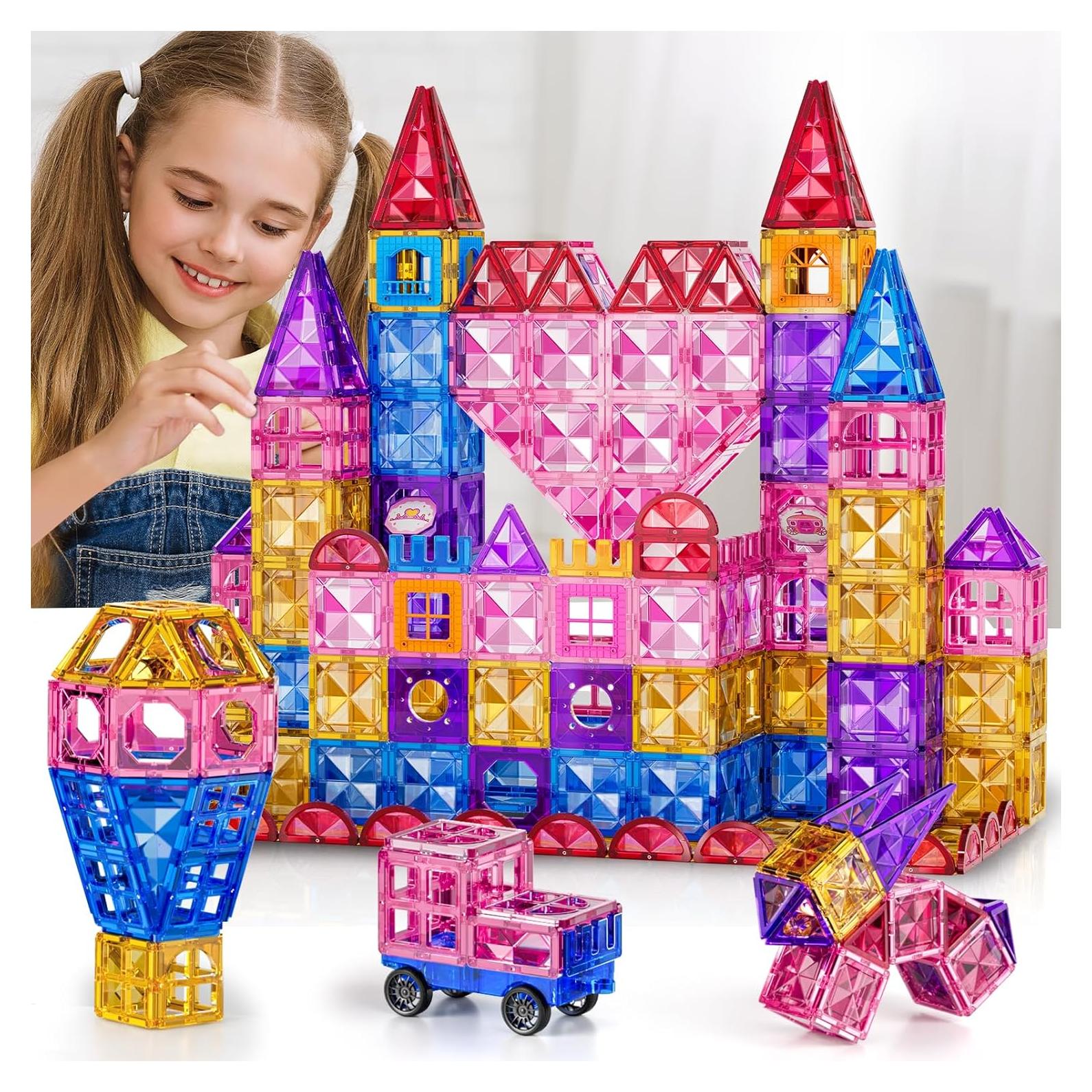 52 Piezas Azulejos Magnéticos LILYBUDS para Niños 3-8 Años