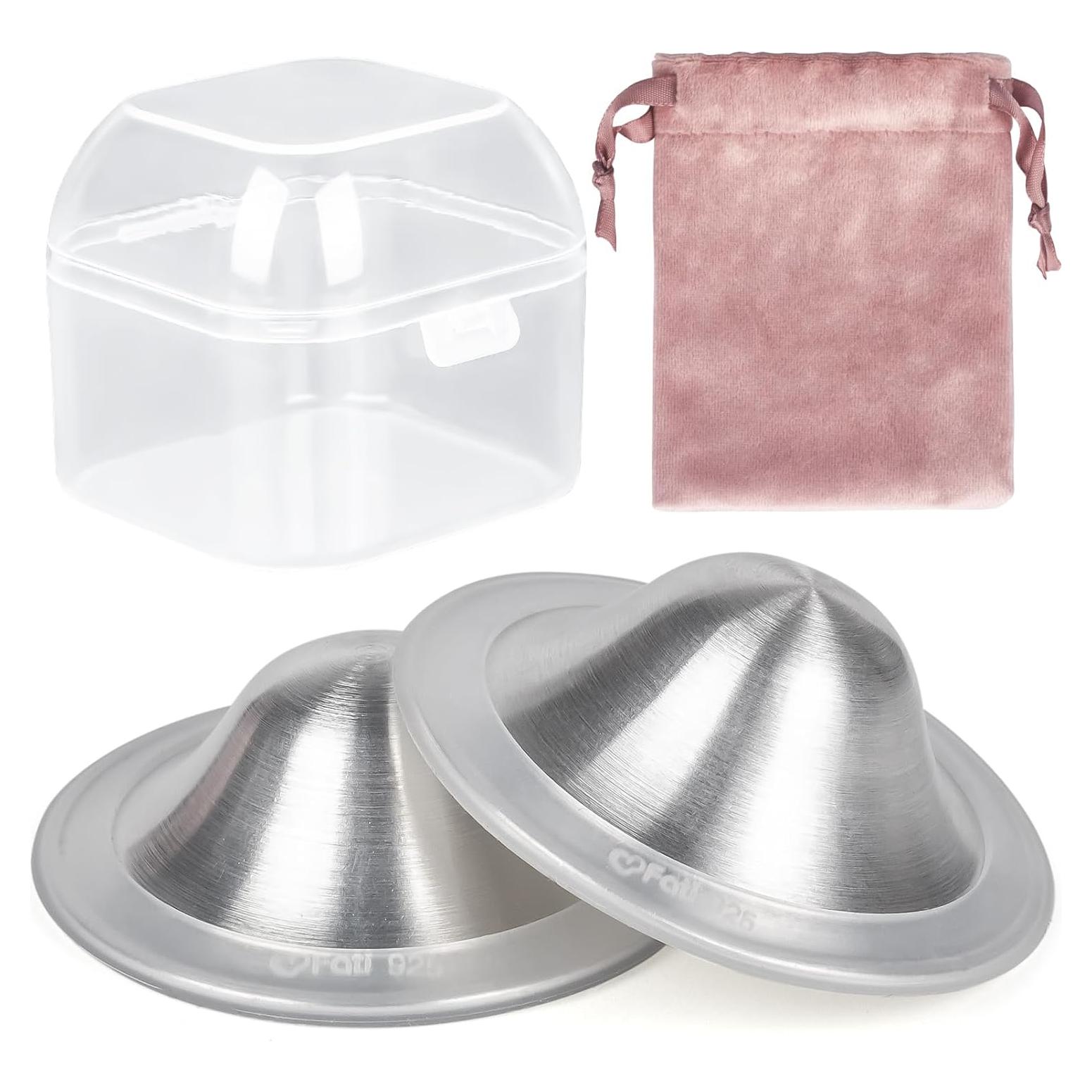 Copas de Lactancia de Plata 925 para Pezones Adoloridos - XL