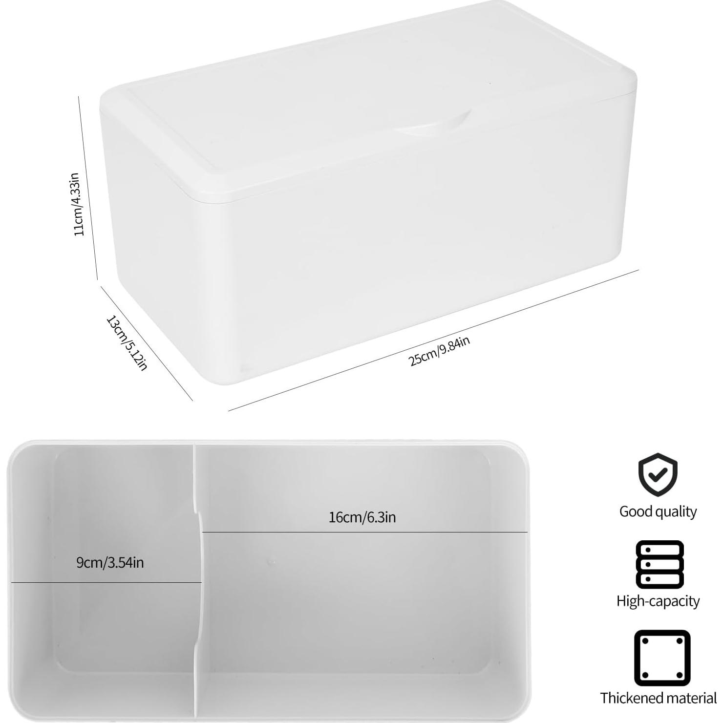 Organizador de Toallas Sanitarias ChengFu Blanco 25x13x11 cm
