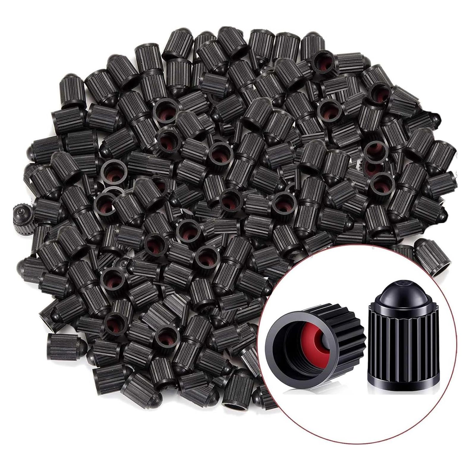 1000 Tapones de Válvula de Neumático Z-oneMart Negros