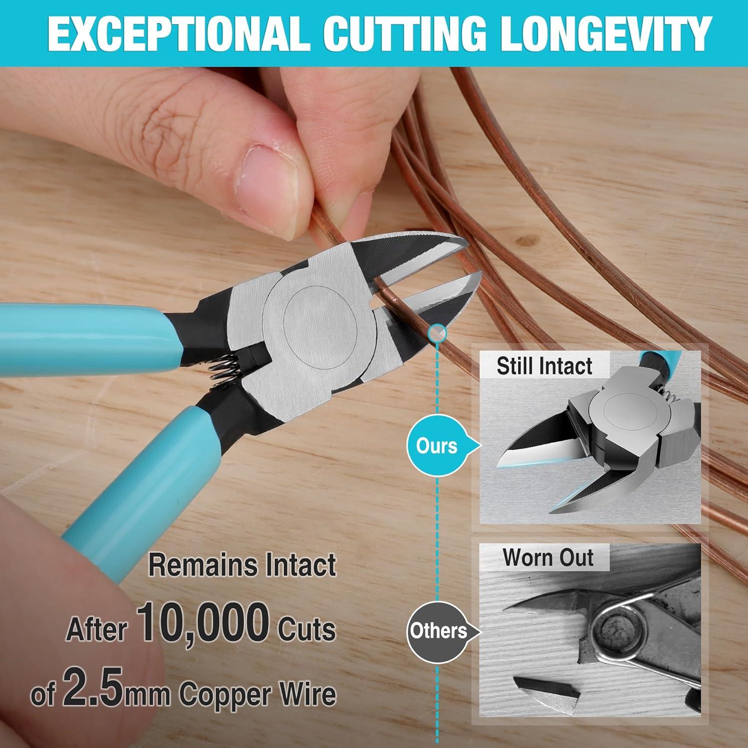 Cortador de Alambre DURATECH 5" Profesional CR-V Ultra Afilado