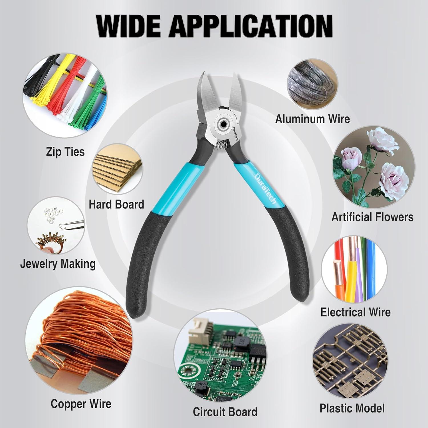 Cortador de Alambre DURATECH 5" Profesional CR-V Ultra Afilado