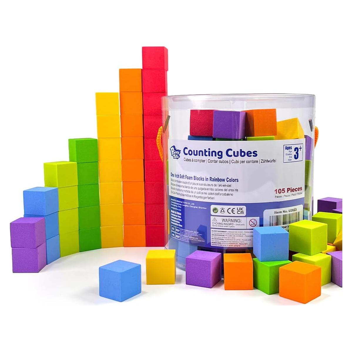 Bloques de Contar de Espuma Pairez Toys 105 Piezas 2.5 cm