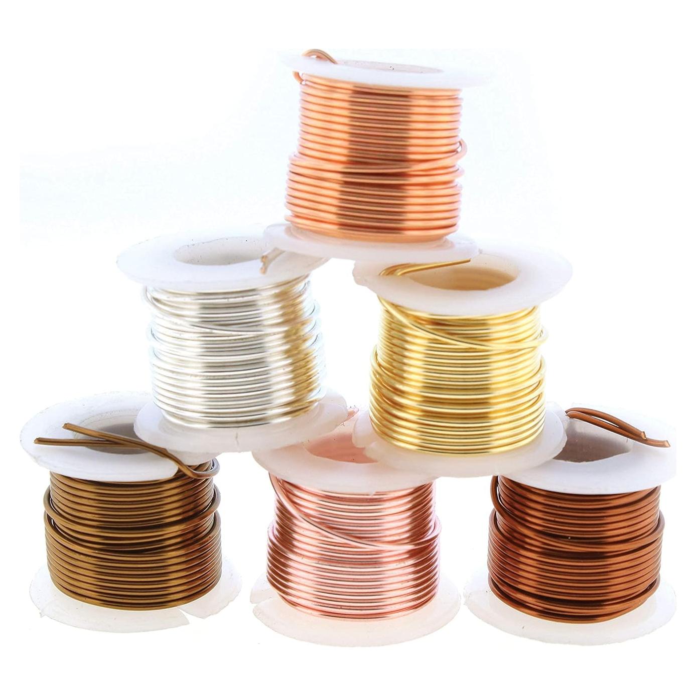 Alambre de Cobre The Beadsmith 20 Calibre Surtido 6 Colores