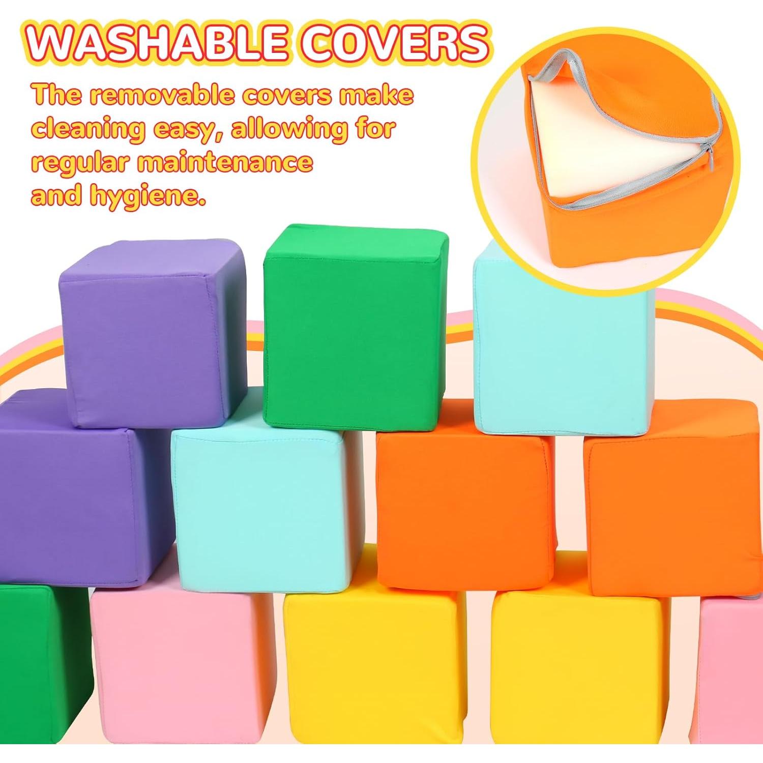 Bloques de Espuma Suaves TRENDBOX 12 PCS Coloridos para Niños