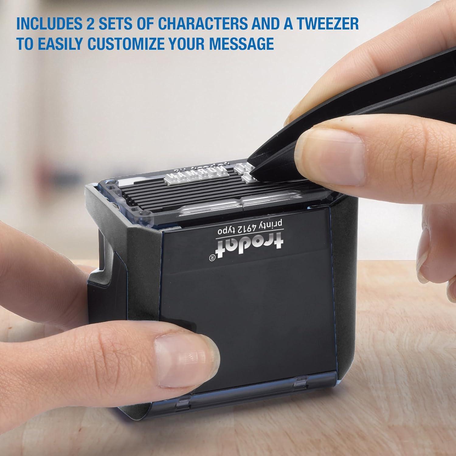 Sello Autoentintado Trodat Printy 4912 Personalizado 1.9x4.8cm