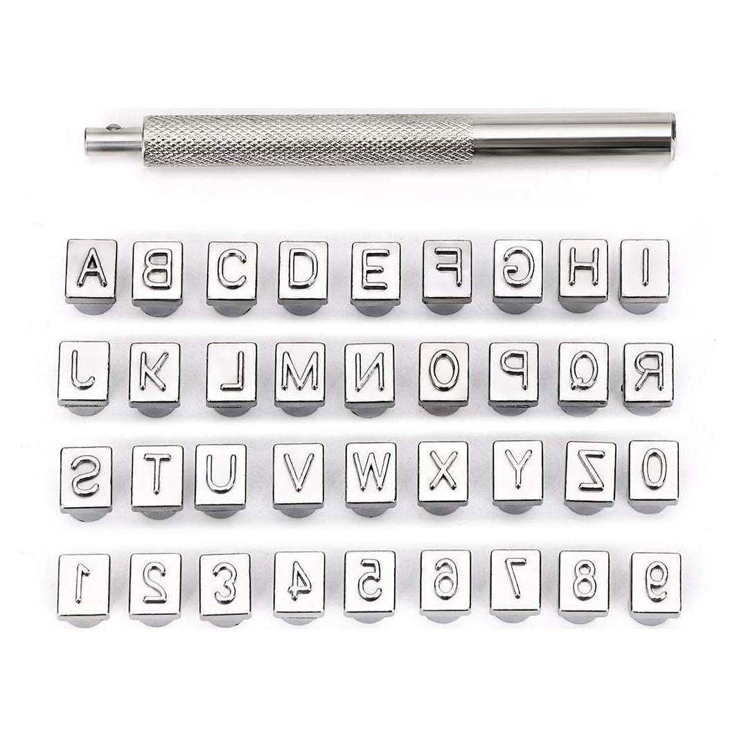 Conjunto de Sellos de Letras y Números OwnMy 6mm 36pcs