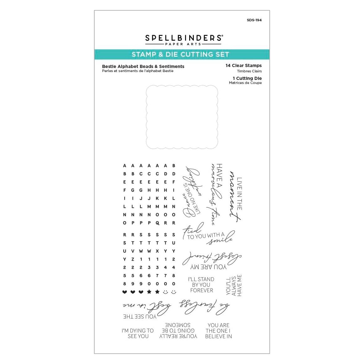 Conjunto de Sellos y Troqueles Bestie - 14 Sellos + 1 Troquel