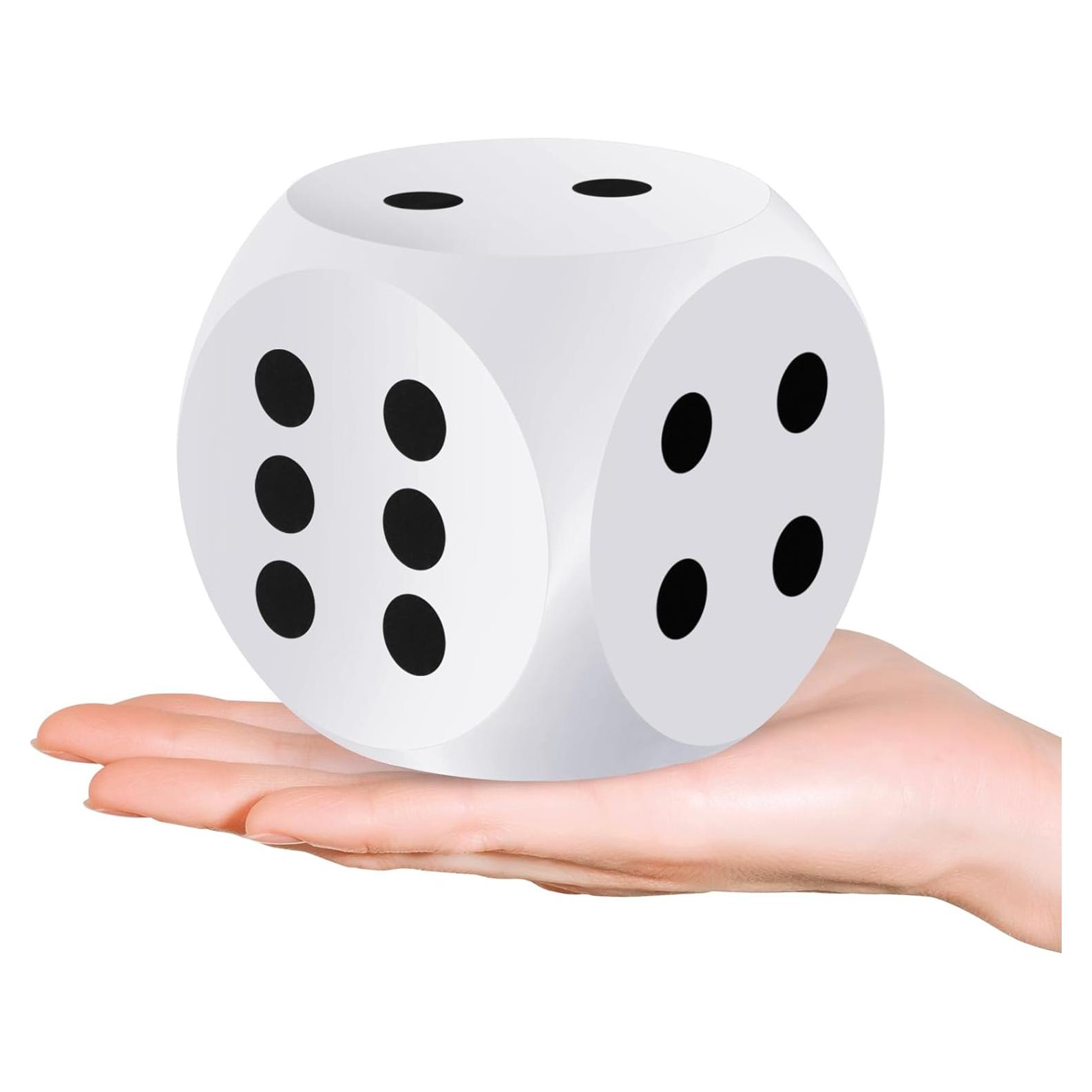 Dados de Espuma Shappy 7.6 cm Blancos para Juegos Educativos