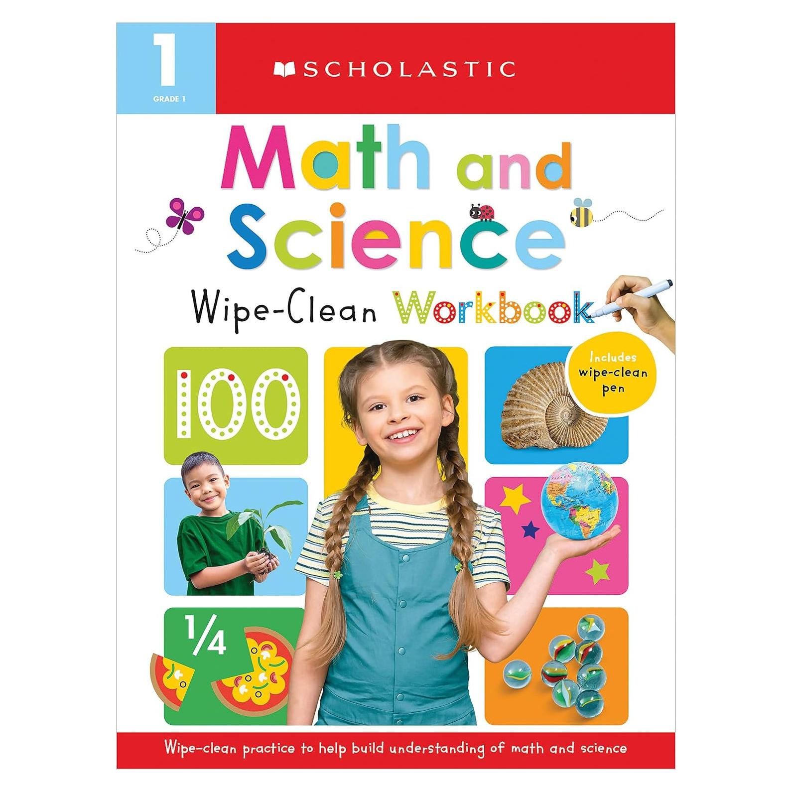 First Grade Math/Science Wipe Clean Workbook: Scholastic Early Learners (Wipe Clean)