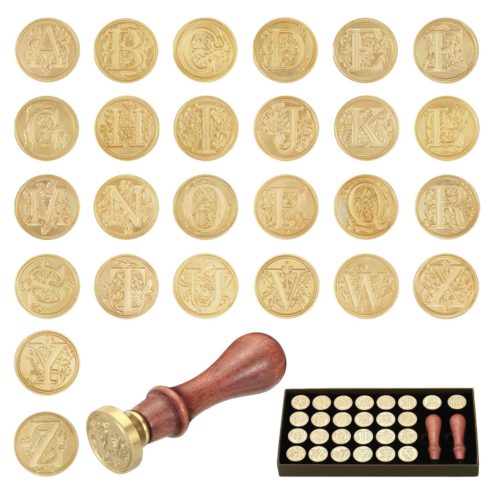 Kit de Sello de Cera PATIKIL Alfabeto 26 Letras Vintage