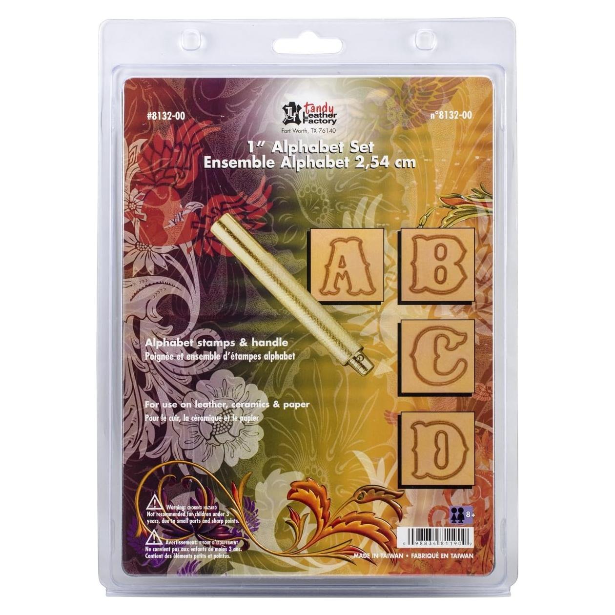 Conjunto de Alfabeto Estándar Tandy Leather 25 mm