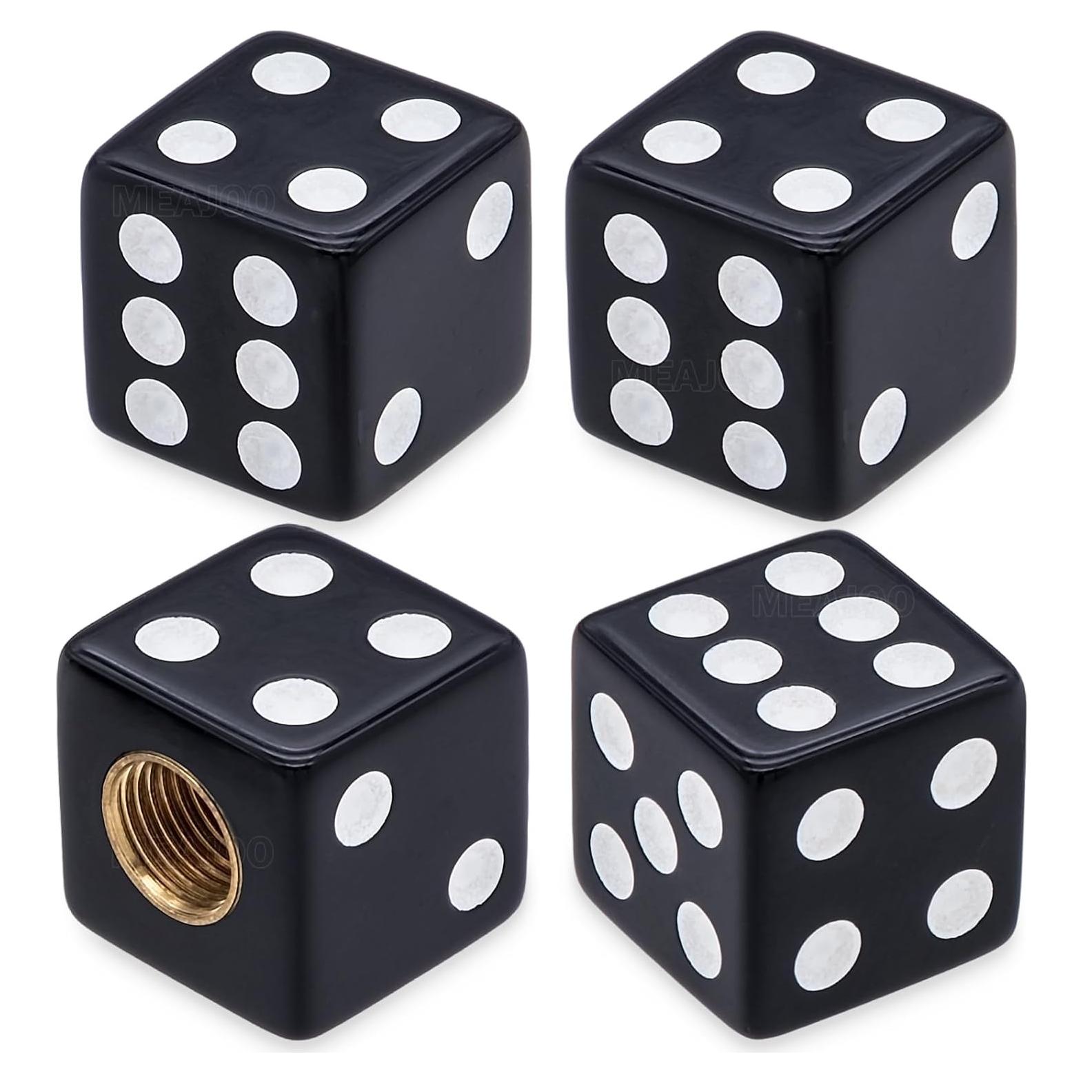 Juego de 4 Tapas de Válvula de Neumático MEAJOO - Negro