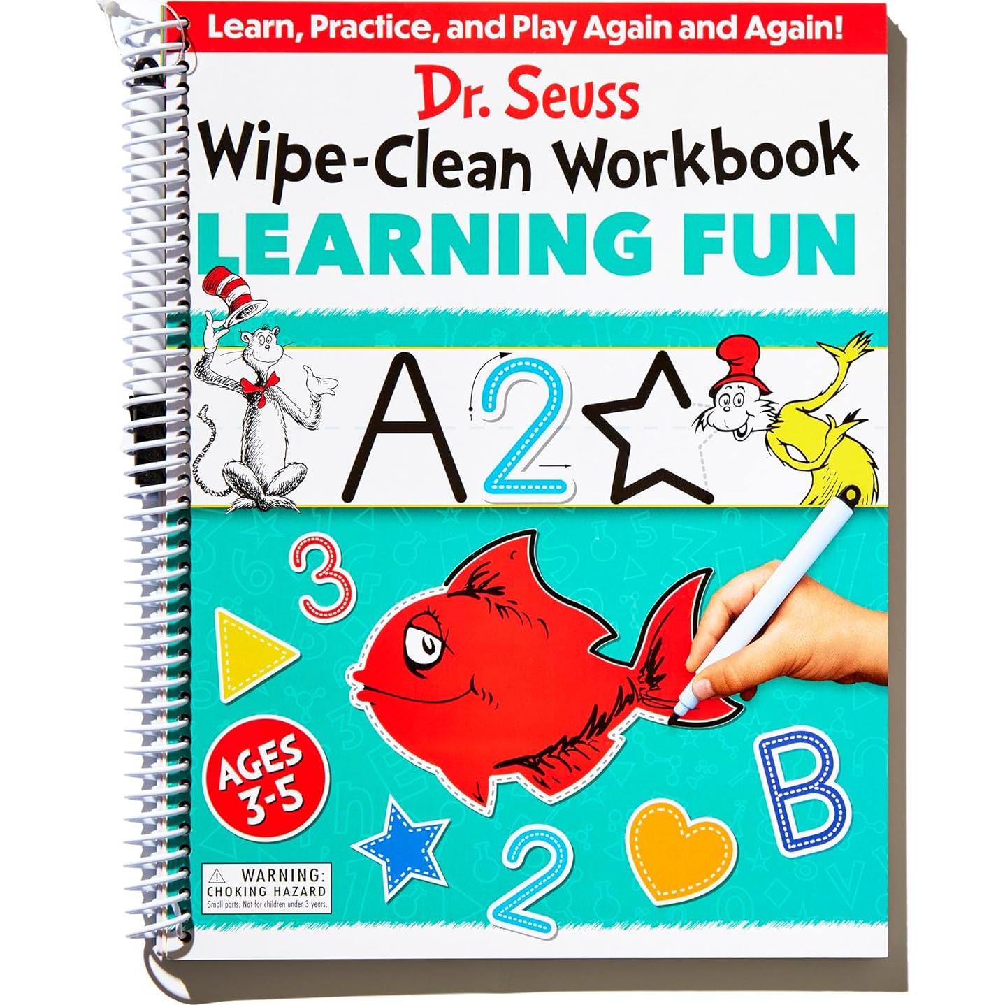Dr. Seuss Wipe-Clean Workbook: Learning Fun: Activity Workbook for Ages 3-5 (Dr. Seuss Workbooks)
