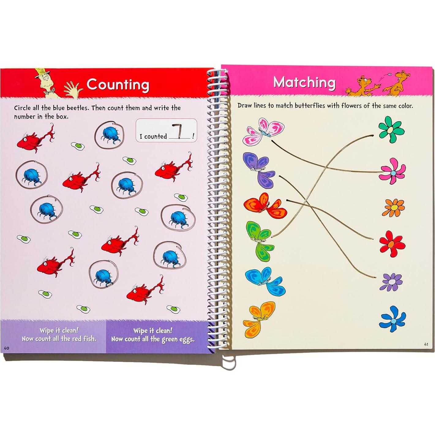 Dr. Seuss Wipe-Clean Workbook: Learning Fun: Activity Workbook for Ages 3-5 (Dr. Seuss Workbooks)