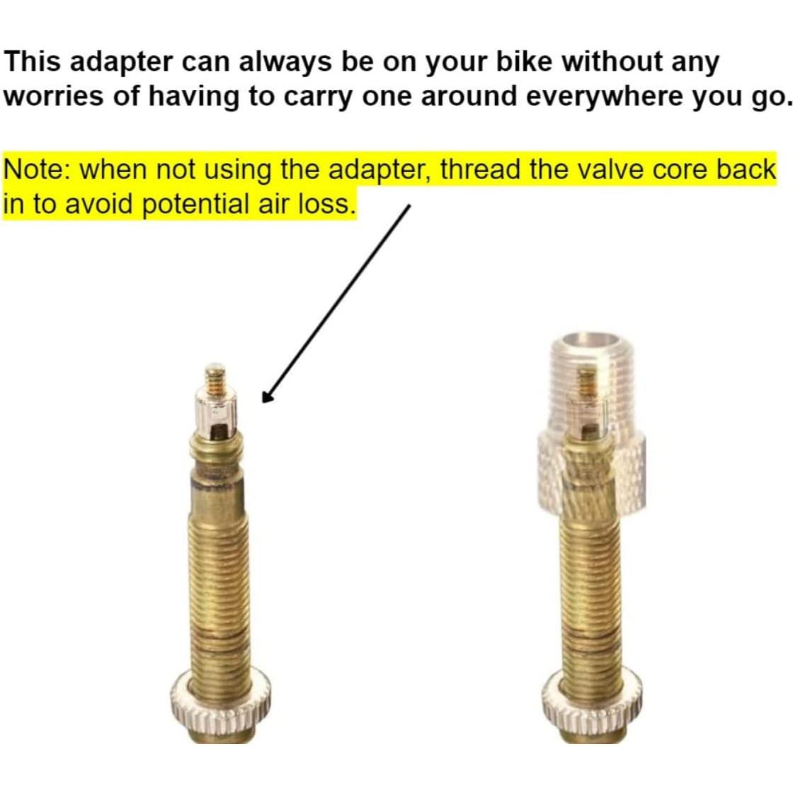 Adaptador de Válvula Presta a Schrader Juscycling - 5 Piezas