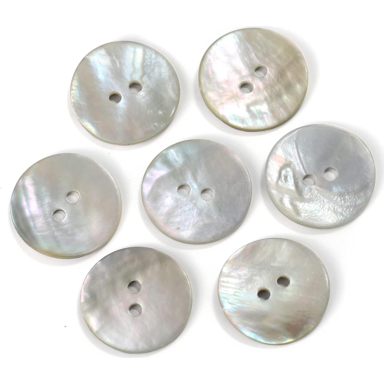 Botón de Concha MINSOK Shell 28L 18mm 50pcs Perla