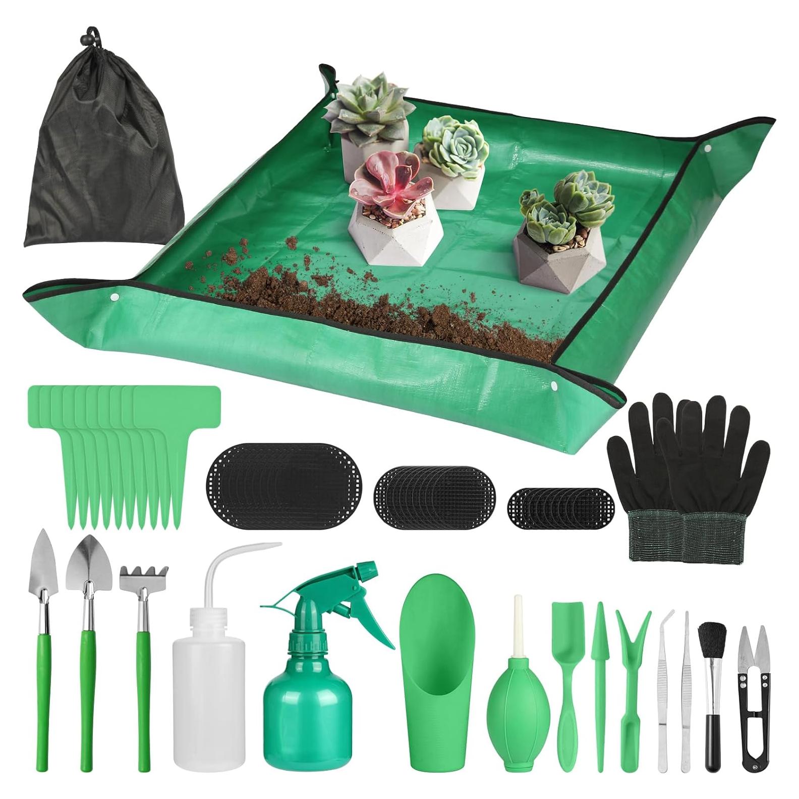 Juego de Herramientas de Jardinería Genérico 57 Piezas para Suculentas