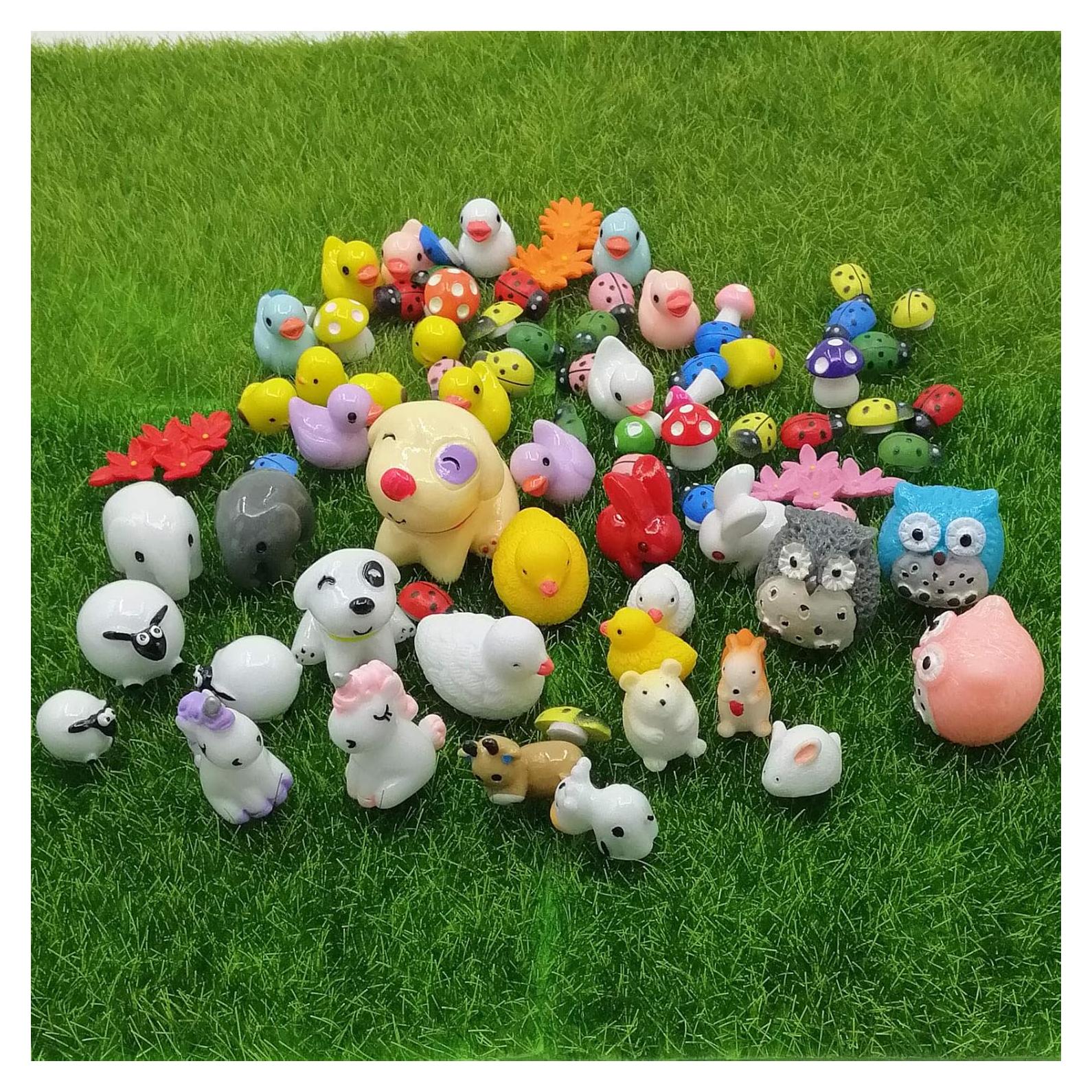 Kit de Adornos Miniatura EMiEN 74 Piezas para Jardín