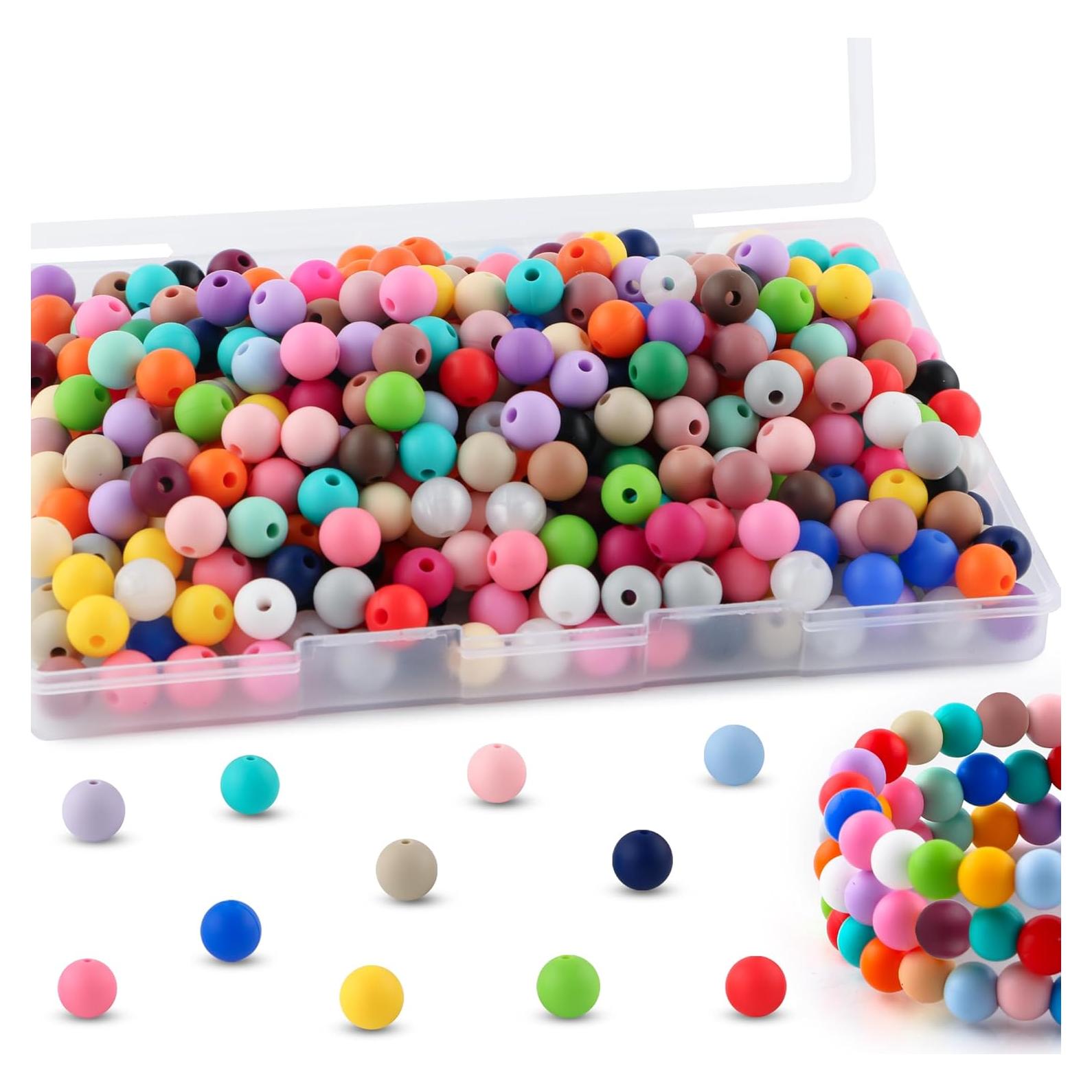 270 Perlas de Silicona Redondas 9mm HHCFAST Multicolor