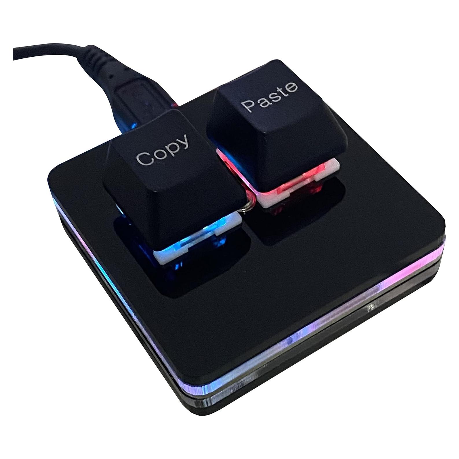 Teclado mecánico compacto SAYO O2L RGB 2 teclas para juegos