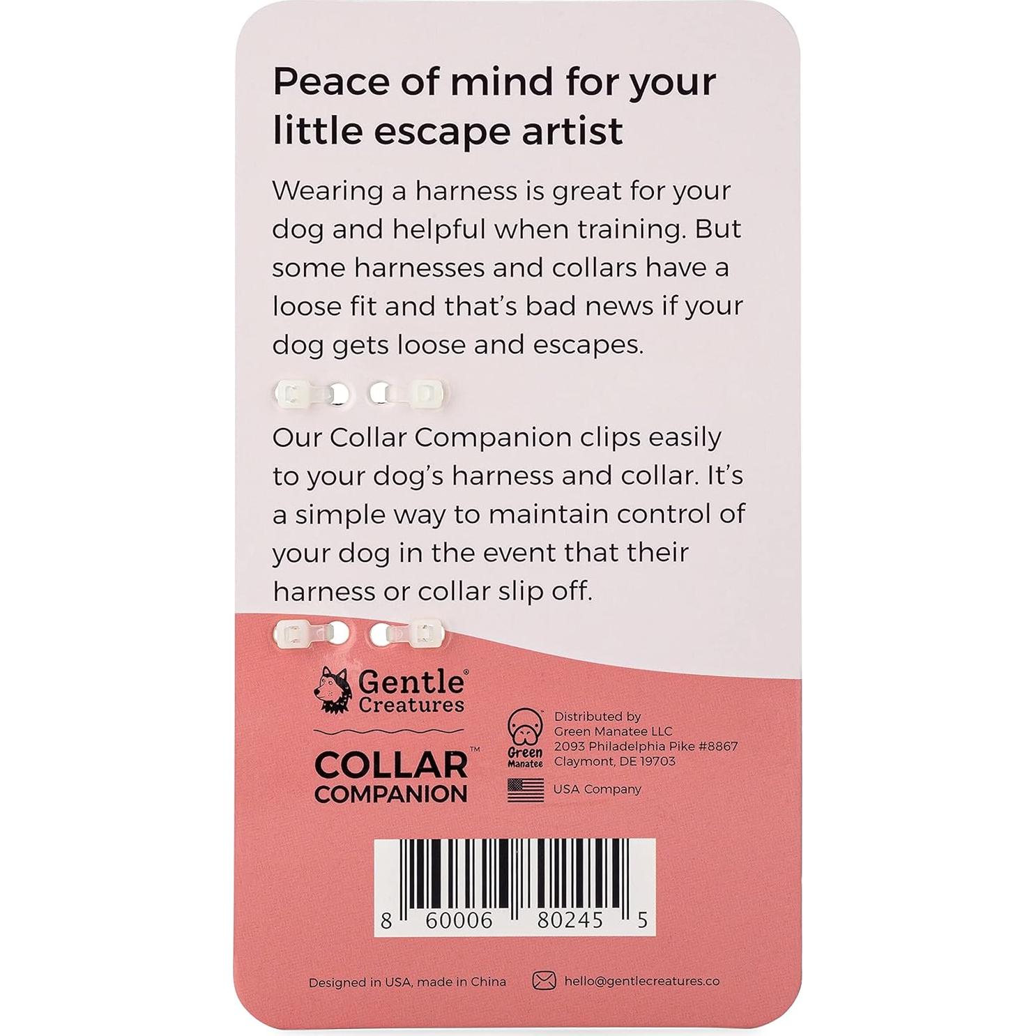 Compañero de Collar Mini Green Manatee - Clip de Seguridad para Perros Pequeños