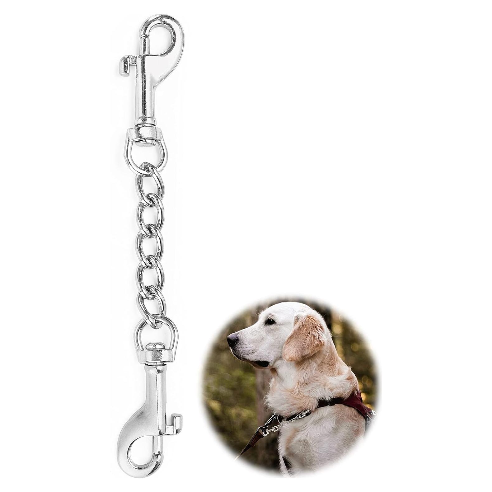 Clip de Seguridad para Collar de Perro MOZETO 18 cm Acero Inoxidable