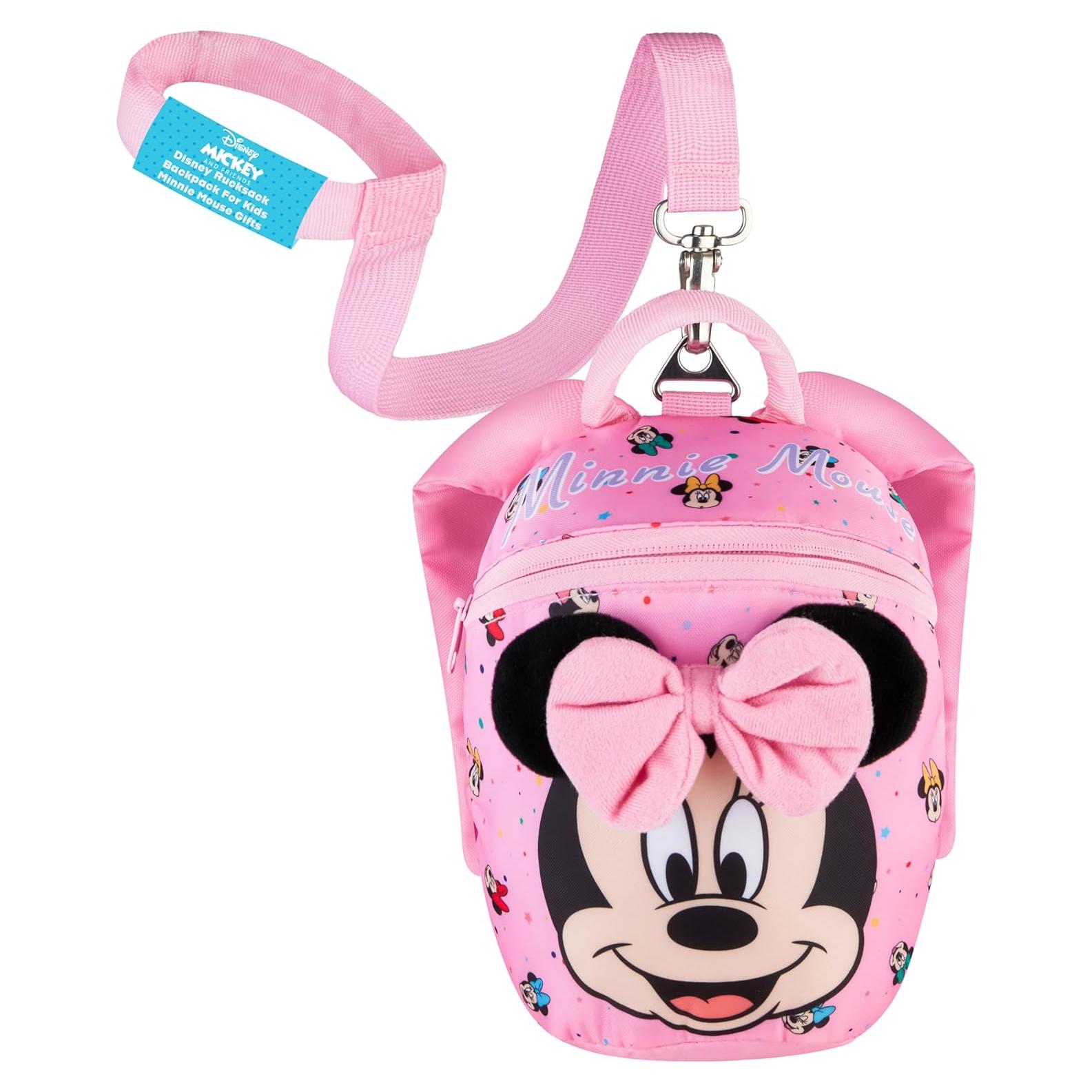 Mochila de Minnie Mouse Disney con correa de seguridad 3,36L