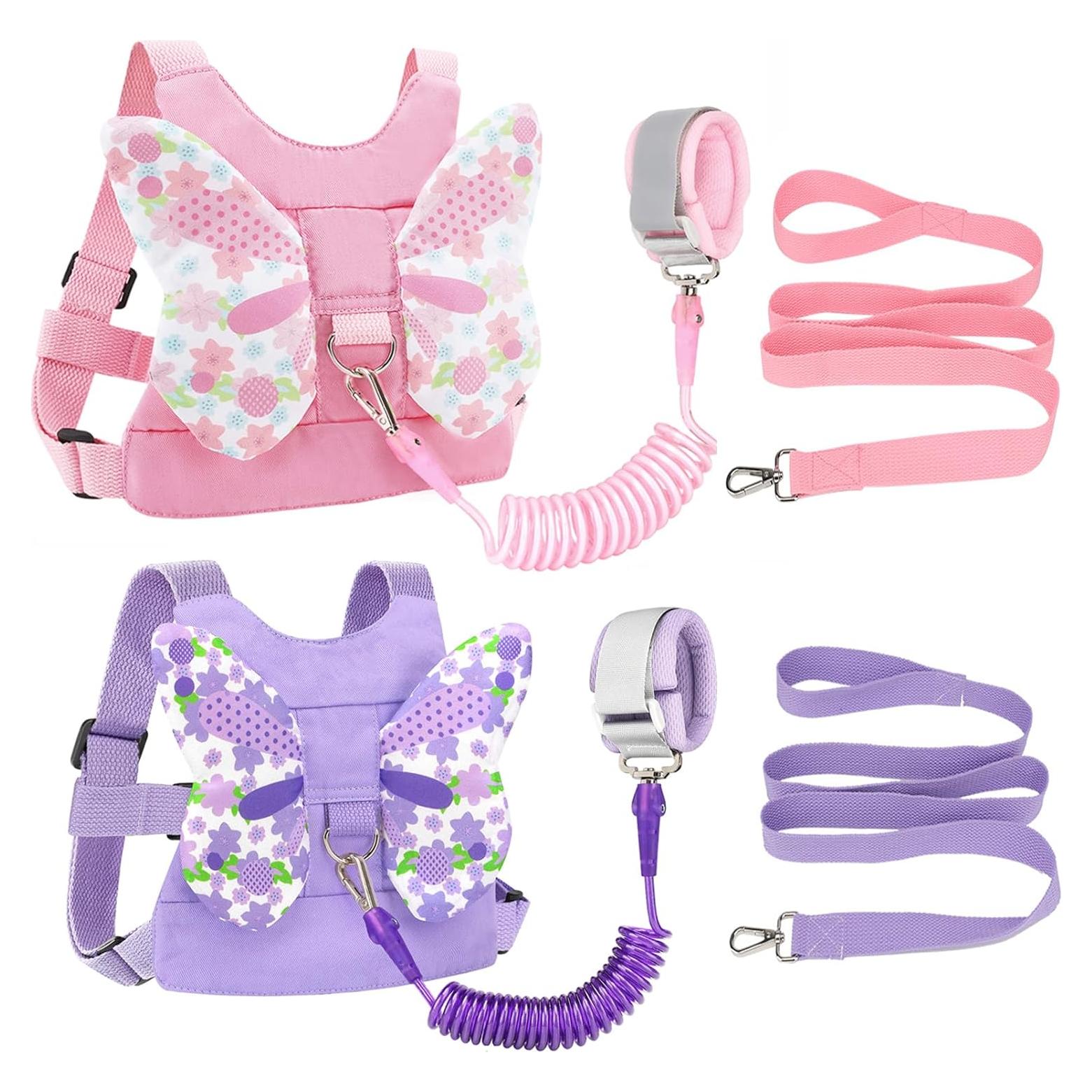 Arnés Antipérdida para Niños Accmor Mariposa Rosa y Púrpura
