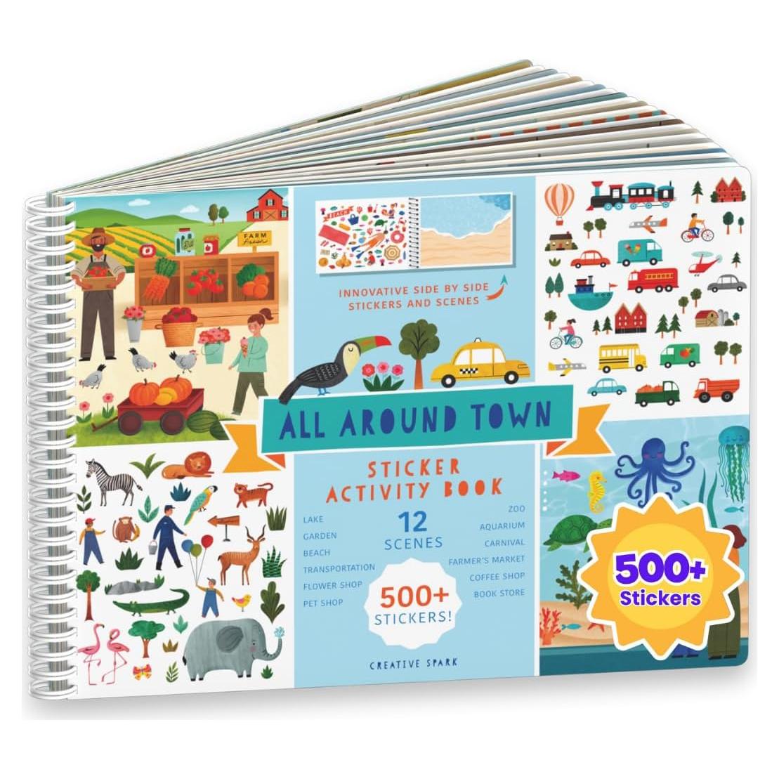 Libro de Stickers CUPKIN Todo Alrededor de la Ciudad 500+ Stickers
