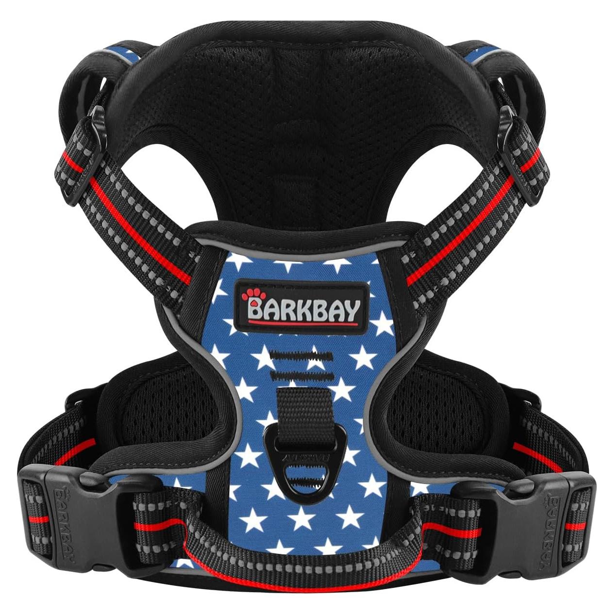 Arnés para Perros BARKBAY XL Sin Tirones Reflectante Ajustable