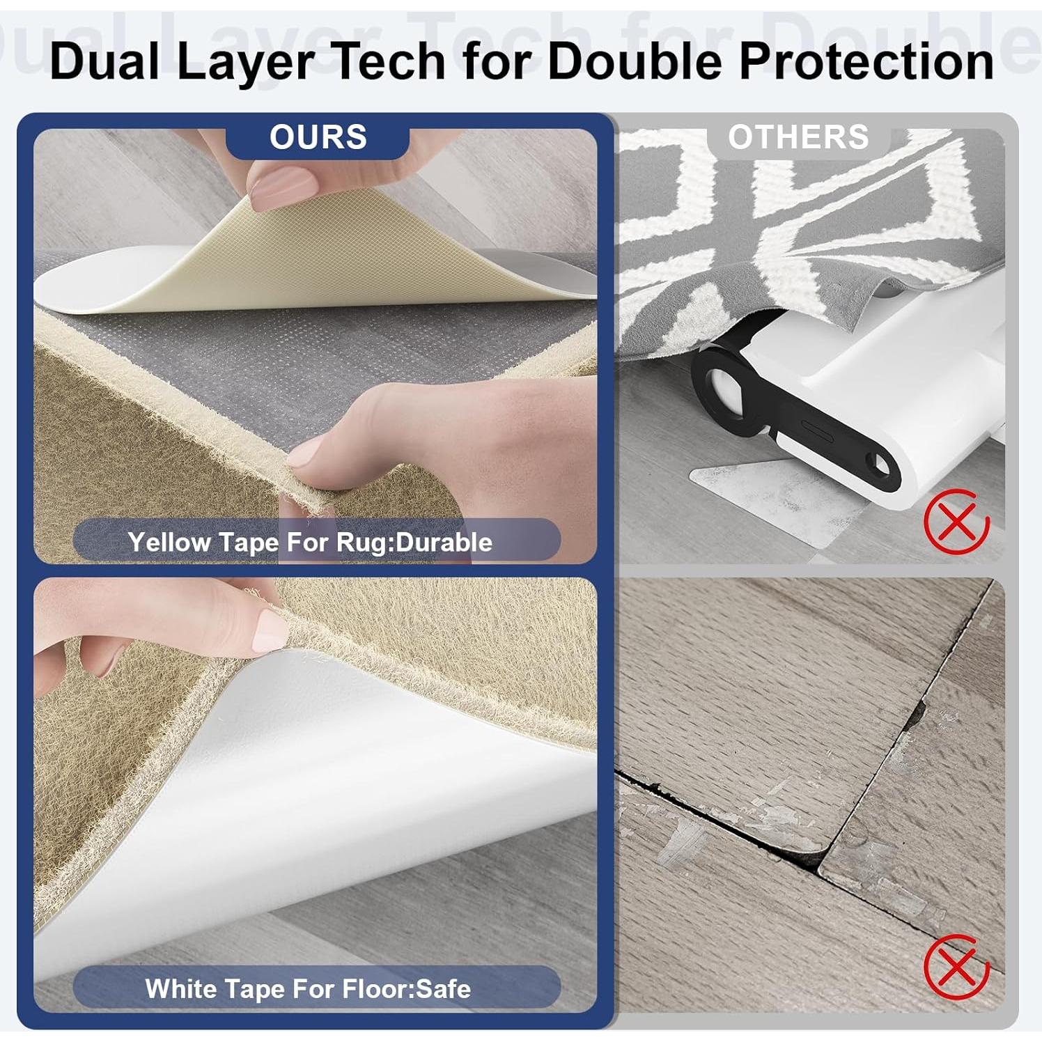 Cinta Adhesiva Doble Cara Home Techpro 12 Unidades Antideslizante