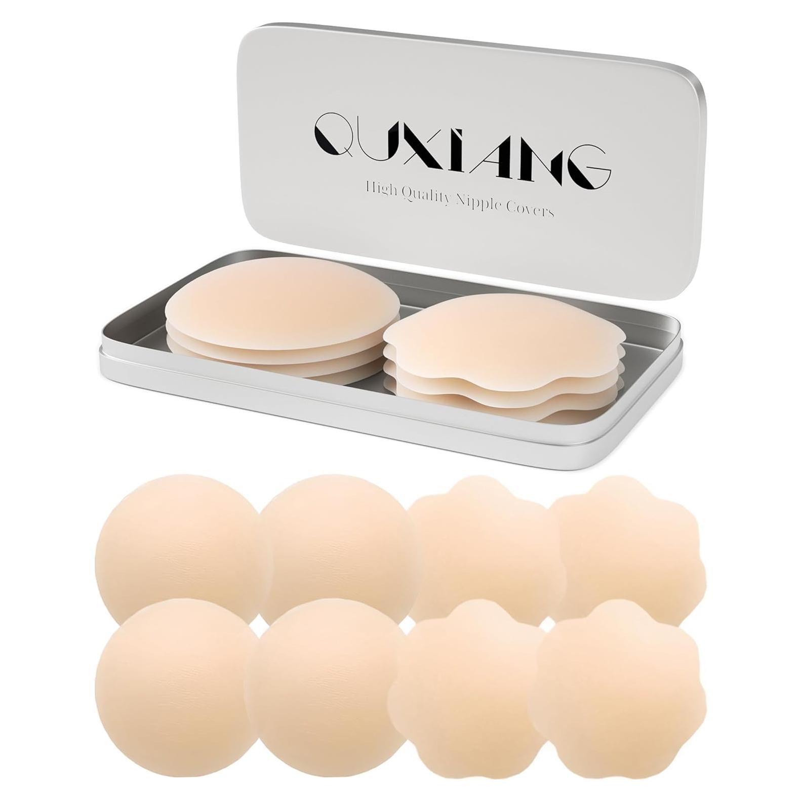 Cubiertas de Pezones Reutilizables QUXIANG Silicona 7 cm