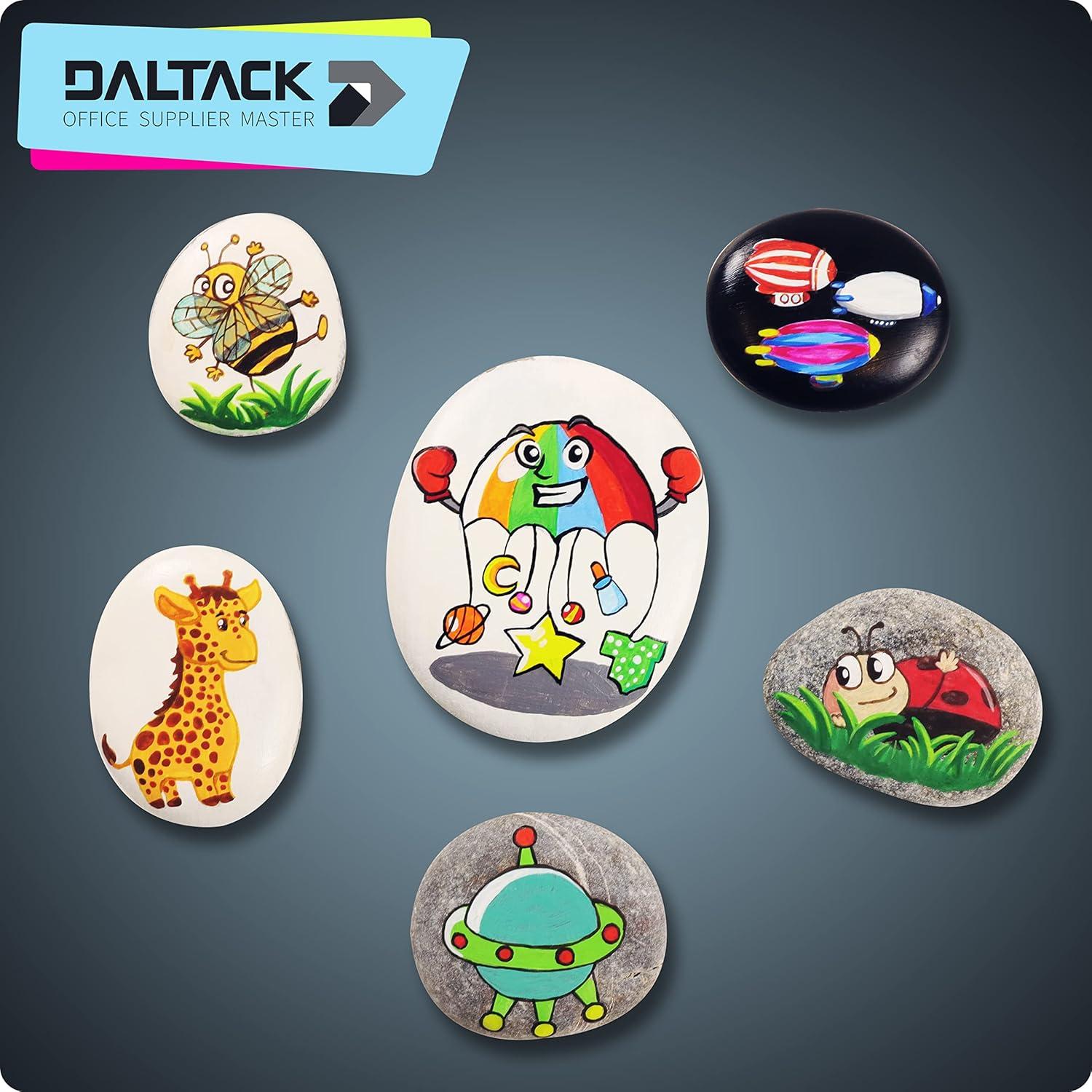 Piedras Grandes para Pintar DALTACK 20 Pcs 5-8 cm Naturales