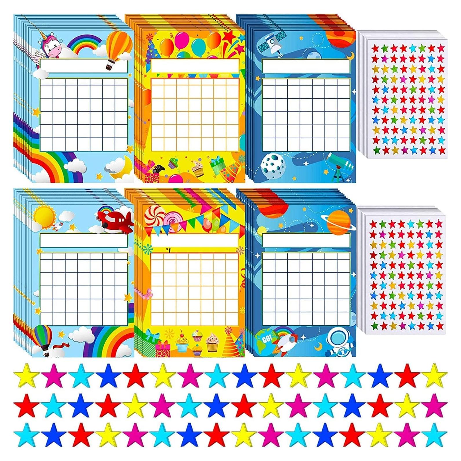 Gráficos de Incentivos para Aula Outus 74 Piezas Coloridas