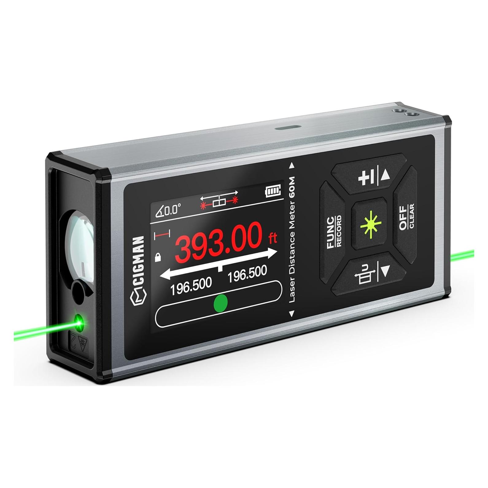 Medidor Láser CIGMAN CD-60G 120m Verde Bilateral Recargable