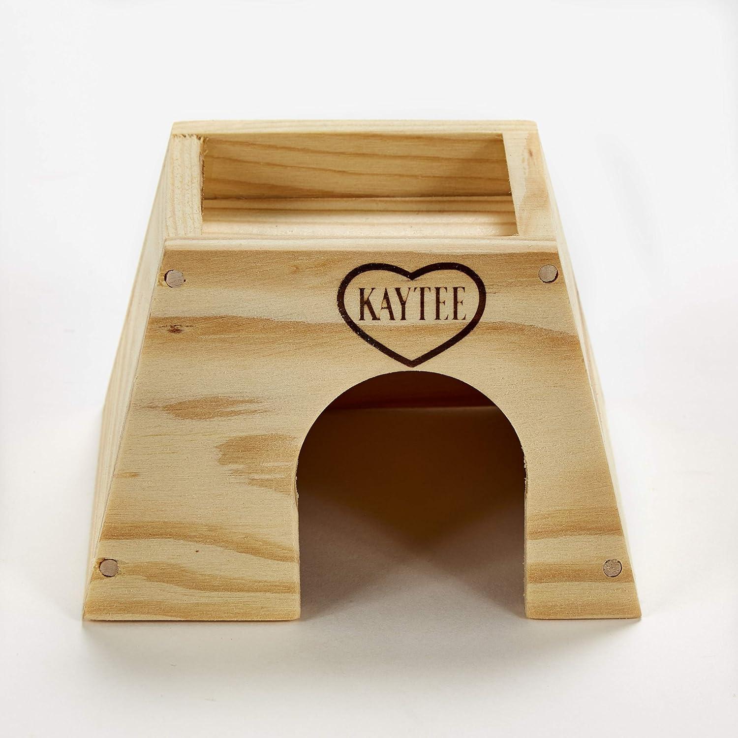 Escondite de Madera Natural Kaytee Pequeño 11.7x12.3cm