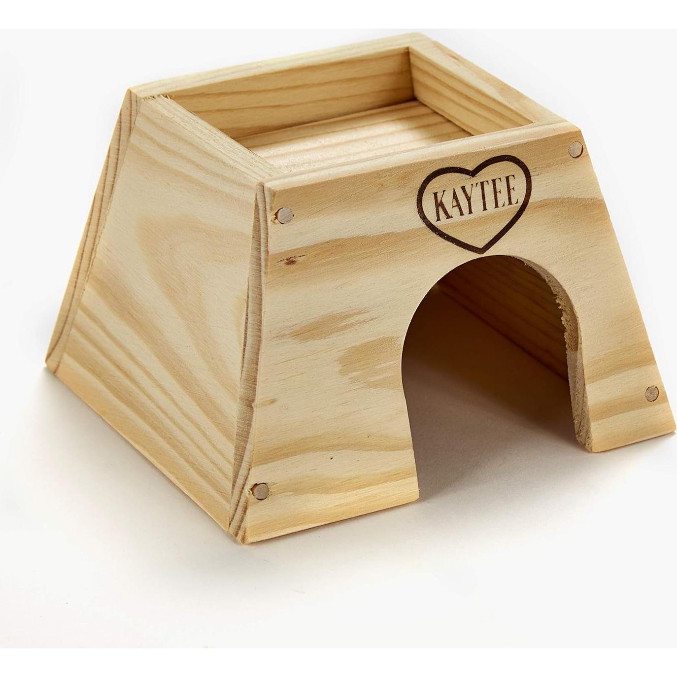 Escondite de Madera Natural Kaytee Pequeño 11.7x12.3cm