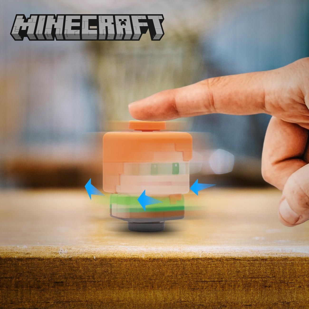 Spinner Antiestrés Minecraft Just Toys - Alex, Creeper, Panda, Enderman, Cerdo