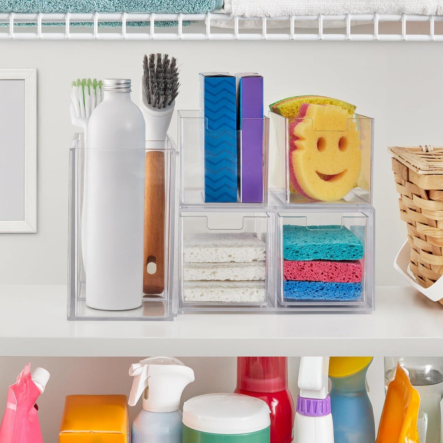 Organizador de Cajones STORi Chloe Transparente - 4 Cajones