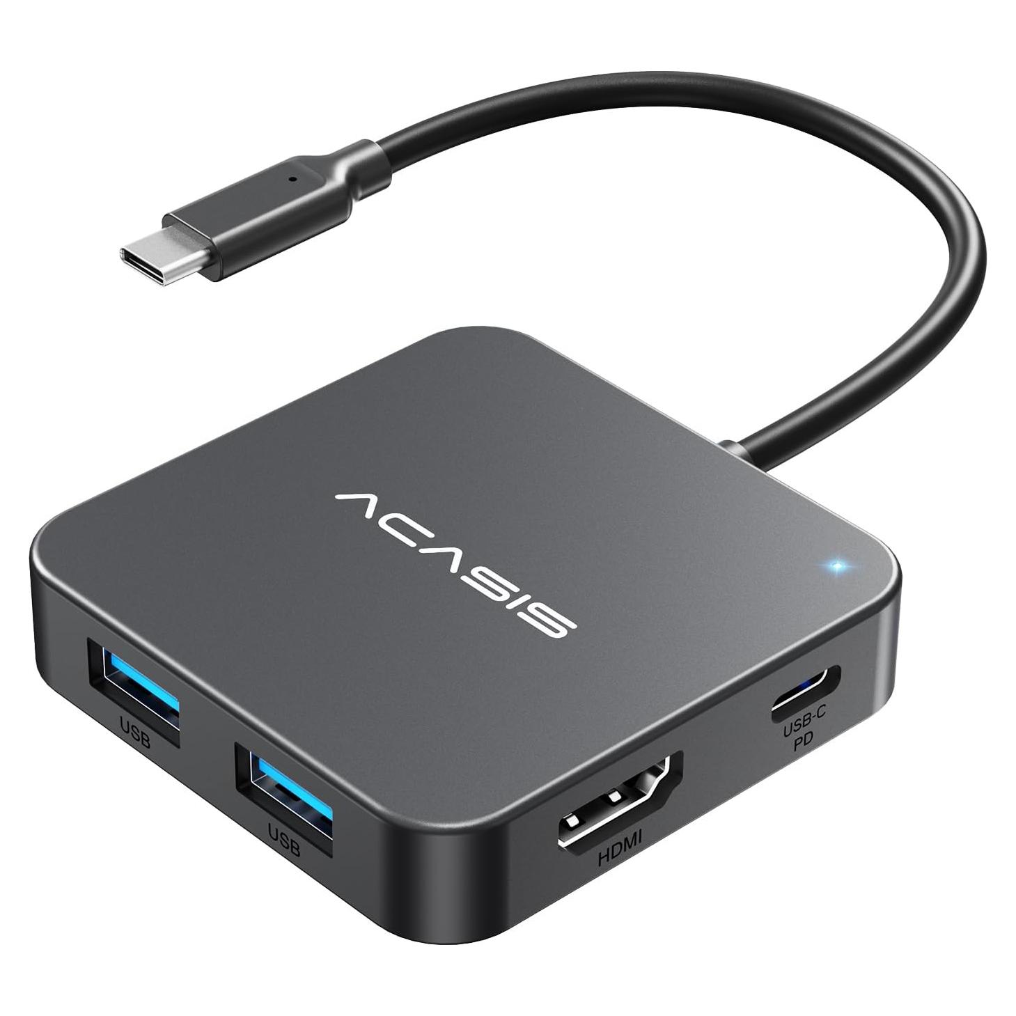 Hub USB C 6 en 1 ACASIS con HDMI 4K 60Hz y 100W