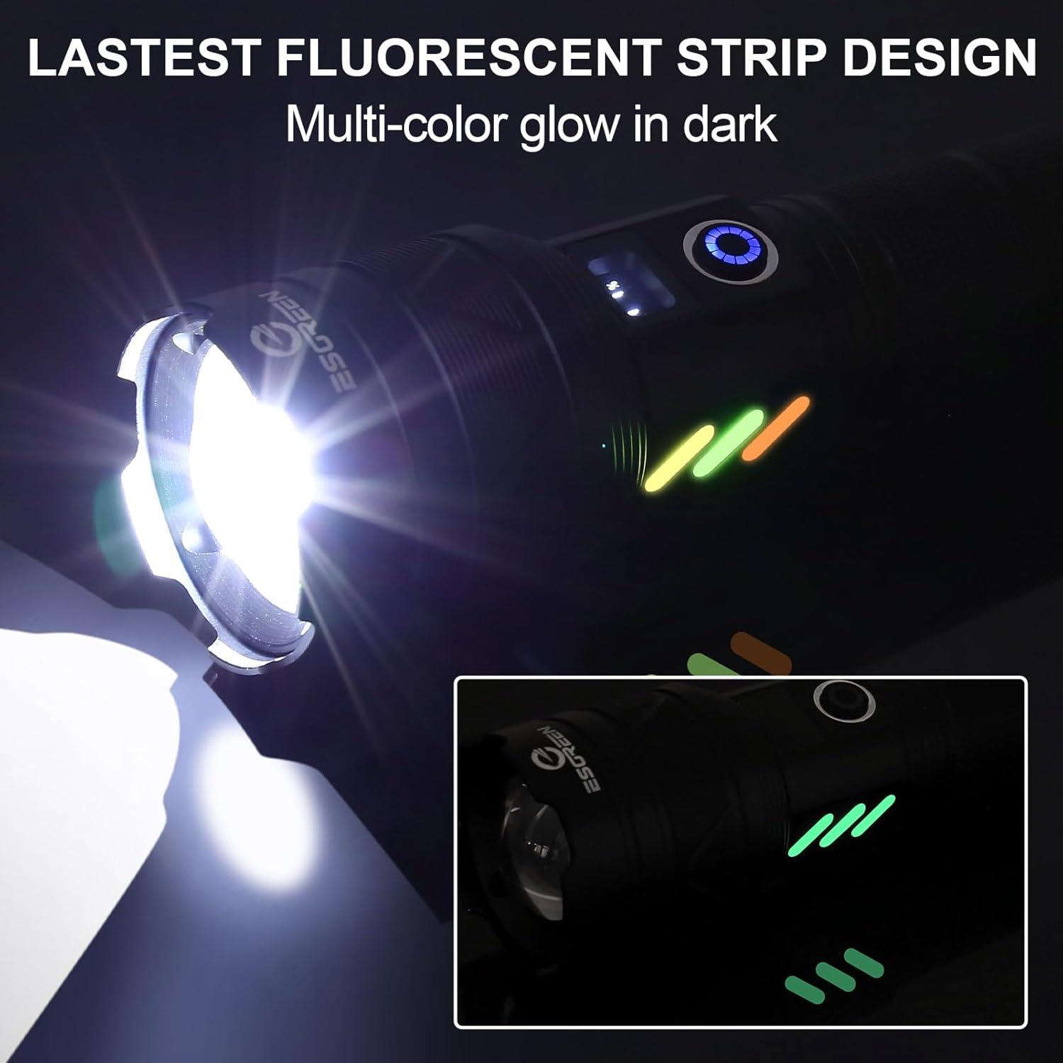 Linterna Recargable ESGREEN ED0330 2000 Lúmenes USB C 15h