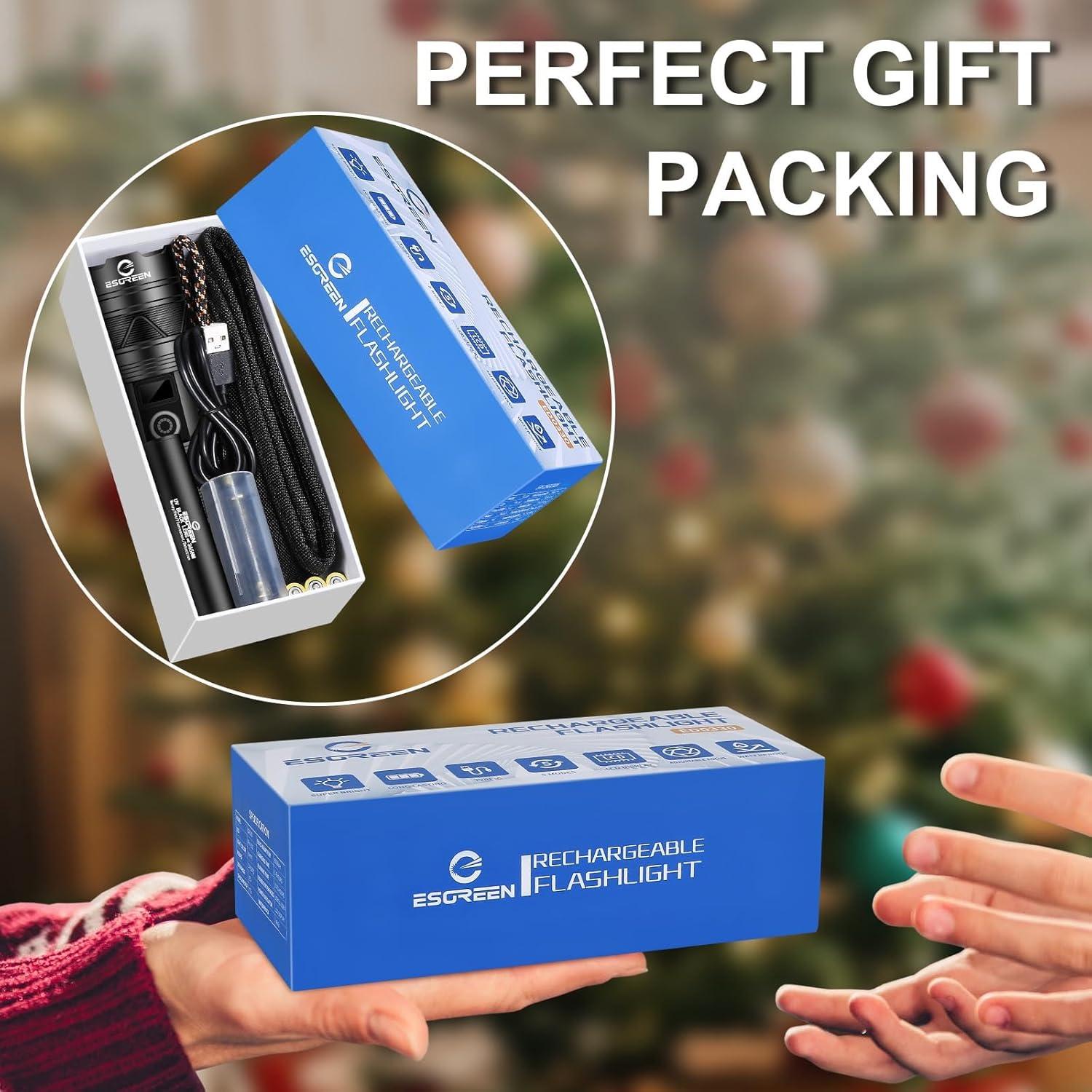 Linterna Recargable ESGREEN ED0330 2000 Lúmenes USB C 15h