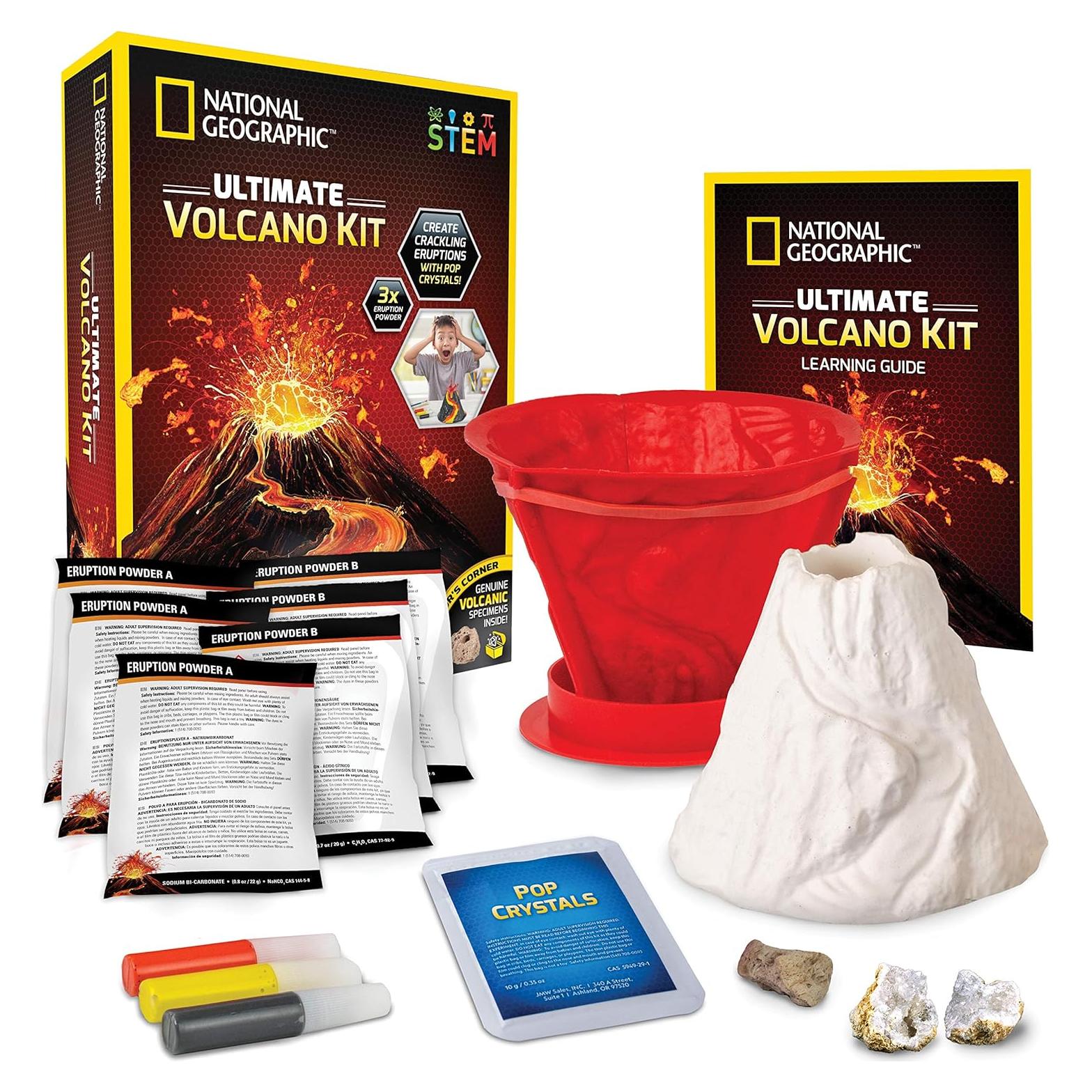 Kit de Volcán Nacional Geographic - Ciencia para Niños 8+