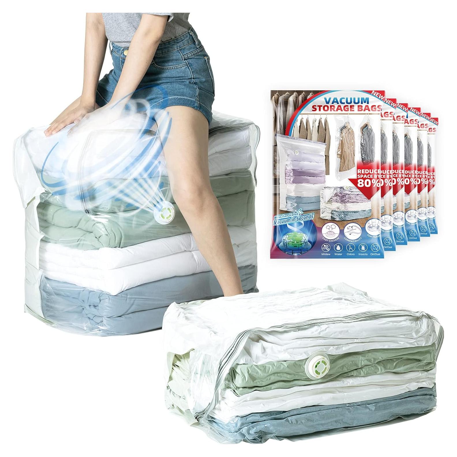 Bolsas de Almacenamiento al Vacío TAILI 6 Pzas Cubo Extra Grande